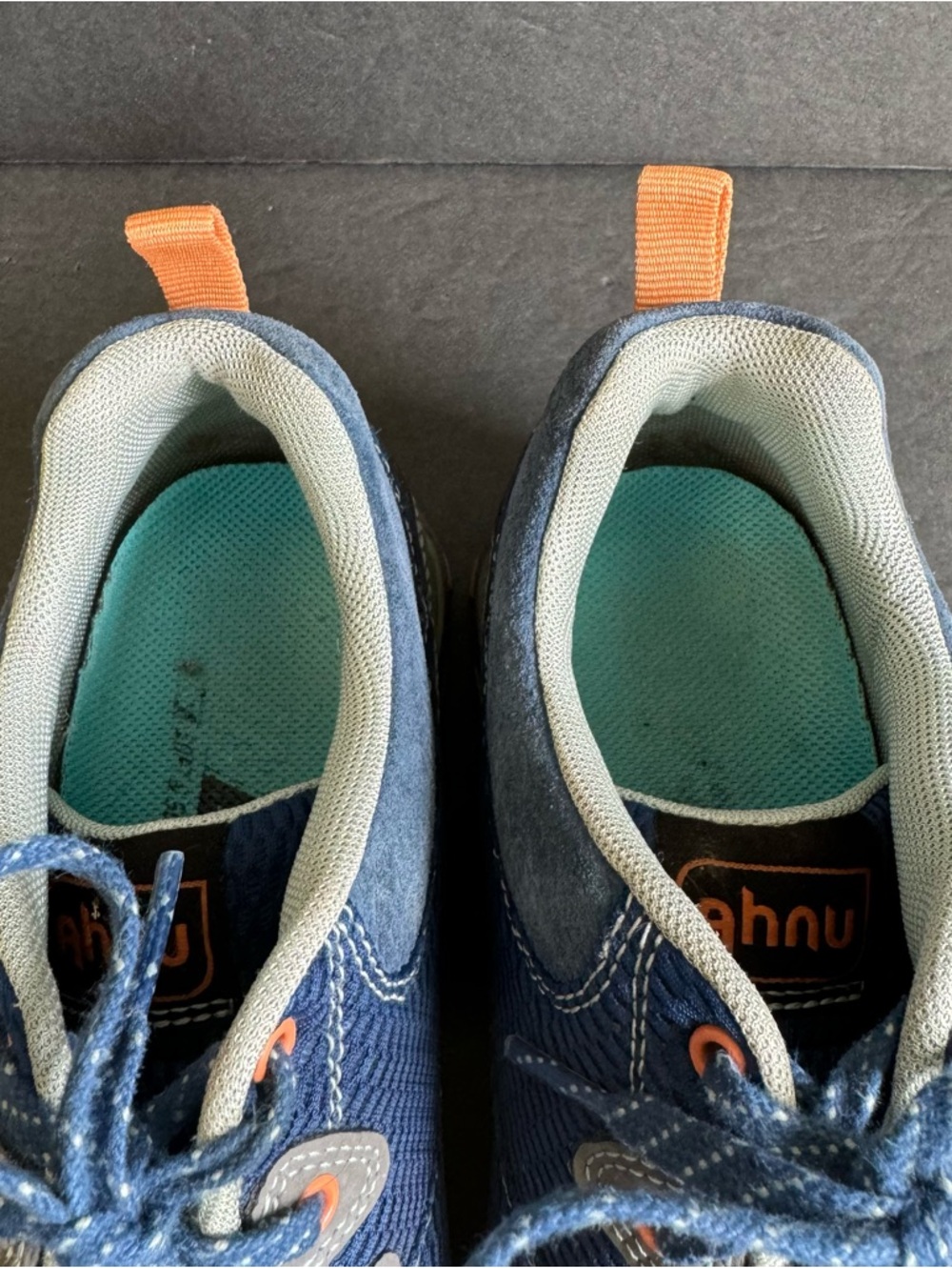 Ahnu‎ Sugarpine Hiking Shoes Waterproof Sneakers Vibram Blue Womens 8.5 - Picture 5 of 10